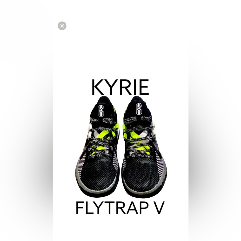 New in box Men size 8 NIKE KYRIE FLYTRAP V Basketball Sneakers Black/White